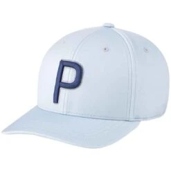 Puma 2022 Youth P Snapback Hat -Elite Golf Shop puma 2022 youth p snapback hat high rise navy blazer itempicture