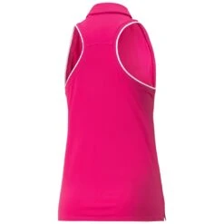 Puma Women's MATTR Peak Sleeveless Polo -Elite Golf Shop puma 2023 womens mattr peak sleeveless polo orchid shadow back itempicture