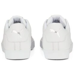 Puma Fusion Classic Golf Shoes White -Elite Golf Shop puma fusion classic golf shoes white 376982 01 heel itempicture