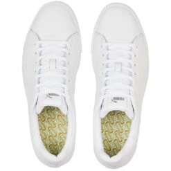 Puma Fusion Classic Golf Shoes White -Elite Golf Shop puma fusion classic golf shoes white 376982 01 top itempicture