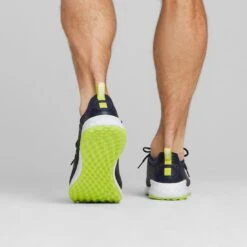 Puma Fusion Pro Golf Shoes Peacoat/Silver/Lime Punch 15 Puma Fusion Pro Golf Shoes Peacoat/Silver/Lime Punch -Elite Golf Shop puma fusion pro golf shoes peacoat silver lime punch 377041 02 mod2 itempicture