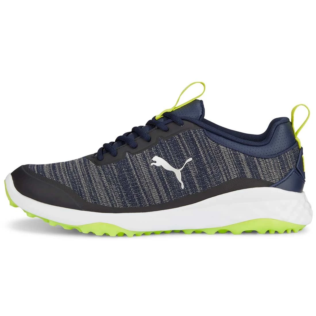 Puma Fusion Pro Golf Shoes Peacoat/Silver/Lime Punch 3 Puma Fusion Pro Golf Shoes Peacoat/Silver/Lime Punch
