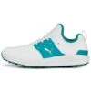 Puma Ignite Articulate Golf Shoes White/Silver/Green Lagoon -Elite Golf Shop puma ignite articulate golf white silver green lagoon 376078 08 profile itempicture