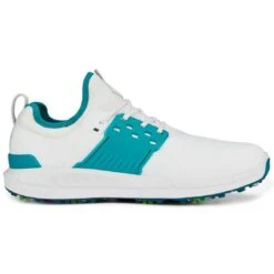 Puma Ignite Articulate Golf Shoes White/Silver/Green Lagoon -Elite Golf Shop puma ignite articulate golf white silver green lagoon 376078 08 profile2 itempicture