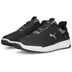 Puma Ignite Elevate Golf Shoes Black/Silver 12 Puma Ignite Elevate Golf Shoes Black/Silver -Elite Golf Shop puma ignite elevate golf shoes black silver 376077 02 pair itempicture