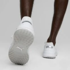 Puma Ignite Elevate Golf Shoes White/Silver 15 Puma Ignite Elevate Golf Shoes White/Silver -Elite Golf Shop puma ignite elevate golf shoes white silver 376077 01 mod1 itempicture