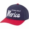 Puma Merica Script Snapback Hat -Elite Golf Shop puma merica script snapback hat navy blazer high risk red itempicture