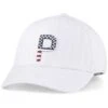 Puma Pars And Stripes P Classic Adjustable Hat -Elite Golf Shop puma pars and stripes p classic adjustable hat bright white itempicture
