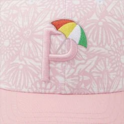 Puma Women's AP Flowers P Adjustable Hat -Elite Golf Shop puma womens ap flowers p adjustable hat pale pink detail itempicture