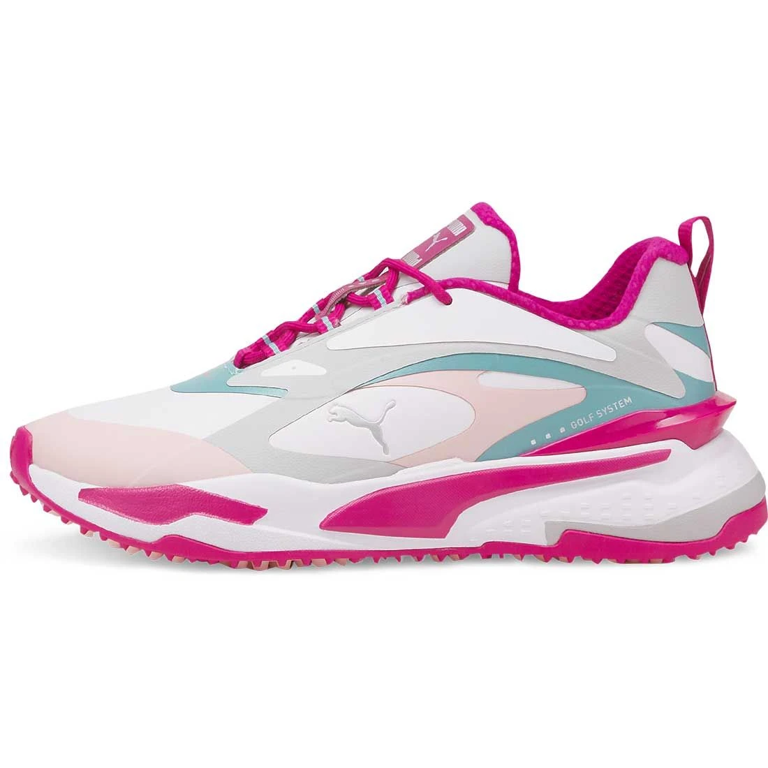 Puma Women's GS-Fast Golf Shoes White/Chalk Pink/Porcelain 3 Puma Women's GS-Fast Golf Shoes White/Chalk Pink/Porcelain