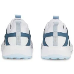 Puma Women's Ignite Malibu Golf Shoes White/Silver/Evening Sky 12 Puma Women's Ignite Malibu Golf Shoes White/Silver/Evening Sky -Elite Golf Shop puma womens ignite malibu golf white silver eve sky 376158 04 heel itempicture