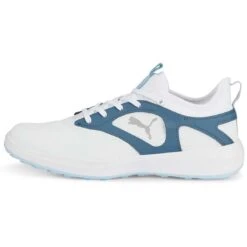 Puma Women's Ignite Malibu Golf Shoes White/Silver/Evening Sky