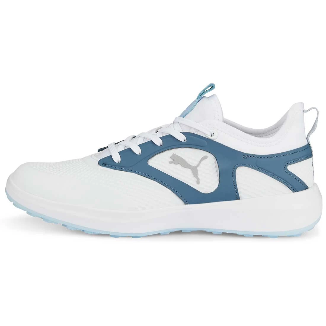 Puma Women's Ignite Malibu Golf Shoes White/Silver/Evening Sky 3 Puma Women's Ignite Malibu Golf Shoes White/Silver/Evening Sky