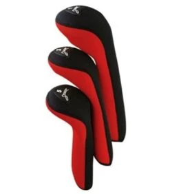 Pro Active Sports Stealth Headcovers 3-Pack -Elite Golf Shop red 7366 1