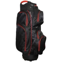 RJ Sports Mission Cart Bag -Elite Golf Shop rj sports mission cart bag black red left itempicture