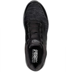 Skechers Arch Fit GO GOLF Elite 5 Range Golf Shoes Black/White -Elite Golf Shop sheckers arch fit go golf elite 5 range golf shoes black white top itempicture