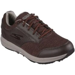 Skechers Arch Fit GO GOLF Elite 5 Range Golf Shoes Brown -Elite Golf Shop sheckers arch fit go golf elite 5 range golf shoes brown front itempicture