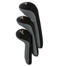 Pro Active Sports Stealth Headcovers 3-Pack -Elite Golf Shop silver 7367