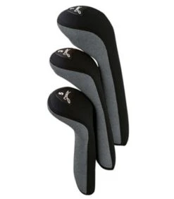 Pro Active Sports Stealth Headcovers 3-Pack -Elite Golf Shop silver 7367 1