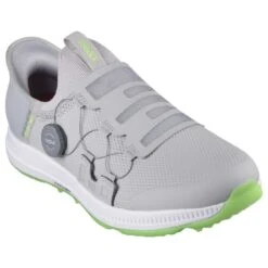 Skechers GO GOLF Elite 5 Slip 'In Golf Shoes Grey/Lime 9 Skechers GO GOLF Elite 5 Slip 'In Golf Shoes Grey/Lime -Elite Golf Shop skechers go golf elite 5 slip in shoes grey lime 214066 glm front itempicture