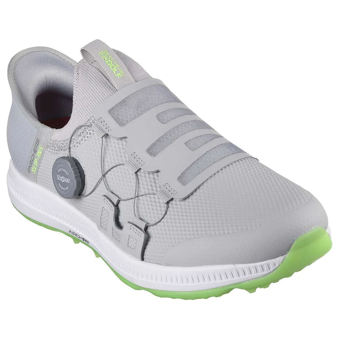 Skechers GO GOLF Elite 5 Slip 'In Golf Shoes Grey/Lime 5 Skechers GO GOLF Elite 5 Slip 'In Golf Shoes Grey/Lime - Image 3