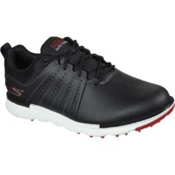 Skechers GO GOLF Elite Tour SL Golf Shoes Black/Red -Elite Golf Shop skechers go golf elite tour sl golf shoes black red front itempicture