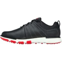 Skechers GO GOLF Elite Tour SL Golf Shoes Black/Red -Elite Golf Shop skechers go golf elite tour sl golf shoes black red spine itempicture