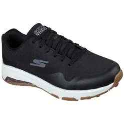 Skechers Women's GO GOLF Skech-Air Dos Golf Shoes Black/Gold 8 Skechers Women's GO GOLF Skech-Air Dos Golf Shoes Black/Gold -Elite Golf Shop skechers go golf sketch air dos golf shoes black front itempicture