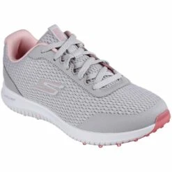 Skechers Women's GO GOLF Max Fairway 3 Golf Shoes Grey/Pink -Elite Golf Shop skechers women s go golf max fairway 3 golf shoes grey pink front itempicture