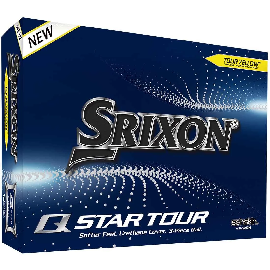 Srixon Q-Star Tour 4 Yellow Golf Balls 3 Srixon Q-Star Tour 4 Yellow Golf Balls