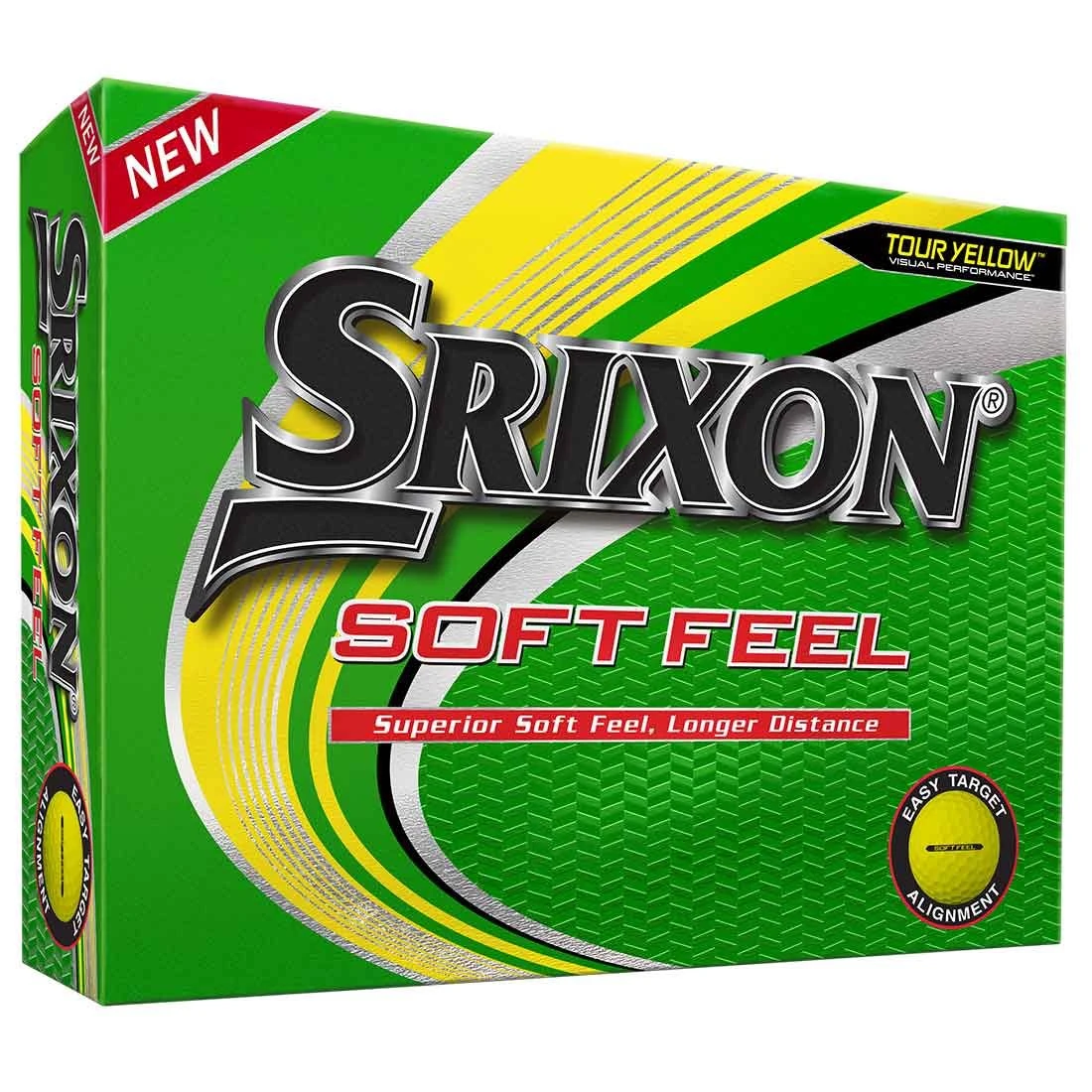 Srixon Soft Feel Personalized Yellow Golf Balls 3 Srixon Soft Feel Personalized Yellow Golf Balls