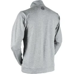 Sun Mountain Bridger Pullover -Elite Golf Shop sun mountain 2023 bridger pullover platinum back itempicture