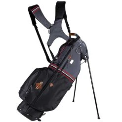 Sun Mountain Mid Stripe Stand Bag -Elite Golf Shop sun mountain 2023 mid stripe stand bag black gunmetal red itempicture