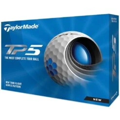 TaylorMade TP5 White Golf Balls -Elite Golf Shop taylormade 2021 tp5 white golf balls lid itempicture