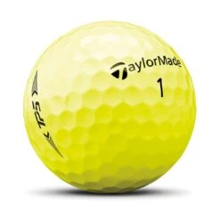 TaylorMade TP5 Yellow Golf Balls -Elite Golf Shop taylormade 2021 tp5 yellow golf balls sidestamp itempicture