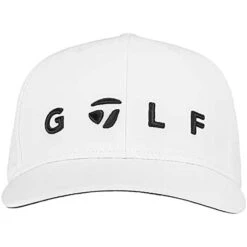 TaylorMade Lifestyle Golf Logo Hat -Elite Golf Shop taylormade 2022 lifestyle golf logo hat white front itempicture