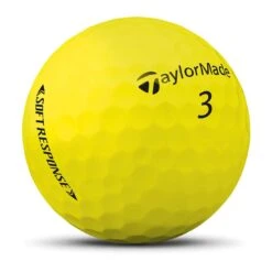 TaylorMade Soft Response Yellow Golf Balls -Elite Golf Shop taylormade 2022 soft response yellow golf balls sidestamp itempicture