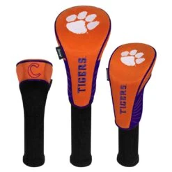 Team Effort NCAA Set Of 3 Headcovers -Elite Golf Shop te 22h3 clemson tigers 1