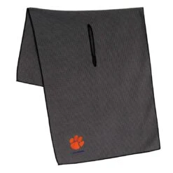 Team Effort NCAA 19 X 41 Grey Microfiber Towel 37 Team Effort NCAA 19 X 41 Grey Microfiber Towel -Elite Golf Shop te 22mtg clemson tigers 1