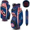 Team Effort Marvel Captain America Bucket III Cooler Cart Bag 2 Team Effort Marvel Captain America Bucket III Cooler Cart Bag -Elite Golf Shop team effort marvel bucket iii cart bag captain america itempicture