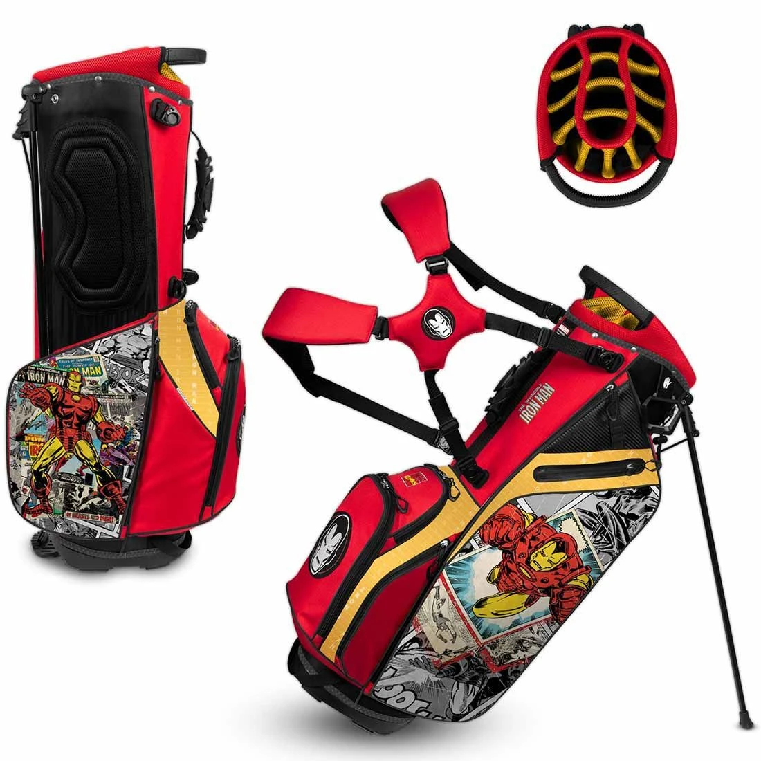 Team Effort Marvel Iron Man Caddie Carry Hybrid Bag 3 Team Effort Marvel Iron Man Caddie Carry Hybrid Bag