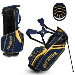 Team Effort MLB Caddie Carry Hybrid Bag -Elite Golf Shop team effort mlb caddie carry hybrid bag milwaukee brewers itempicture