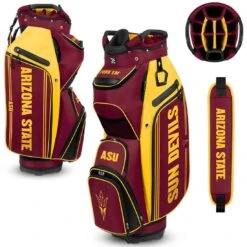 Team Effort NCAA Bucket III Cooler Cart Bag -Elite Golf Shop team effort ncaa bucket 3 cooler cart bag arizona state sun devils itempicture