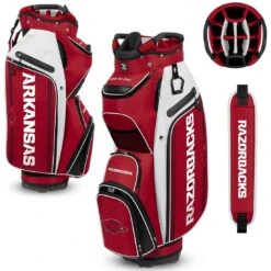 Team Effort NCAA Bucket III Cooler Cart Bag -Elite Golf Shop team effort ncaa bucket 3 cooler cart bag arkansas razorbacks itempicture