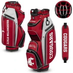 Team Effort NCAA Bucket III Cooler Cart Bag -Elite Golf Shop team effort ncaa bucket 3 cooler cart bag washington state cougars itempicture