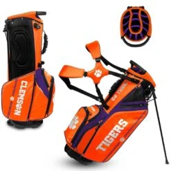 Team Effort NCAA Caddie Carry Hybrid Bag -Elite Golf Shop team effort ncaa caddie carry hybrid bag clemson tigers itempicture