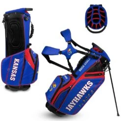 Team Effort NCAA Caddie Carry Hybrid Bag -Elite Golf Shop team effort ncaa caddie carry hybrid bag kansas jayhawks itempicture