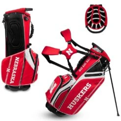 Team Effort NCAA Caddie Carry Hybrid Bag -Elite Golf Shop team effort ncaa caddie carry hybrid bag nebraska cornhuskers itempicture