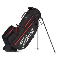 Titleist 2022 Players 4 Plus StaDry Stand Bag -Elite Golf Shop titleist 2021 players 4 plus staydry stand bag black black red