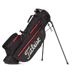 Titleist 2022 Players 4 StaDry Stand Bag -Elite Golf Shop titleist 2021 players 4 staydry stand bag black black red